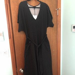 Black polka dot dress- size XXL